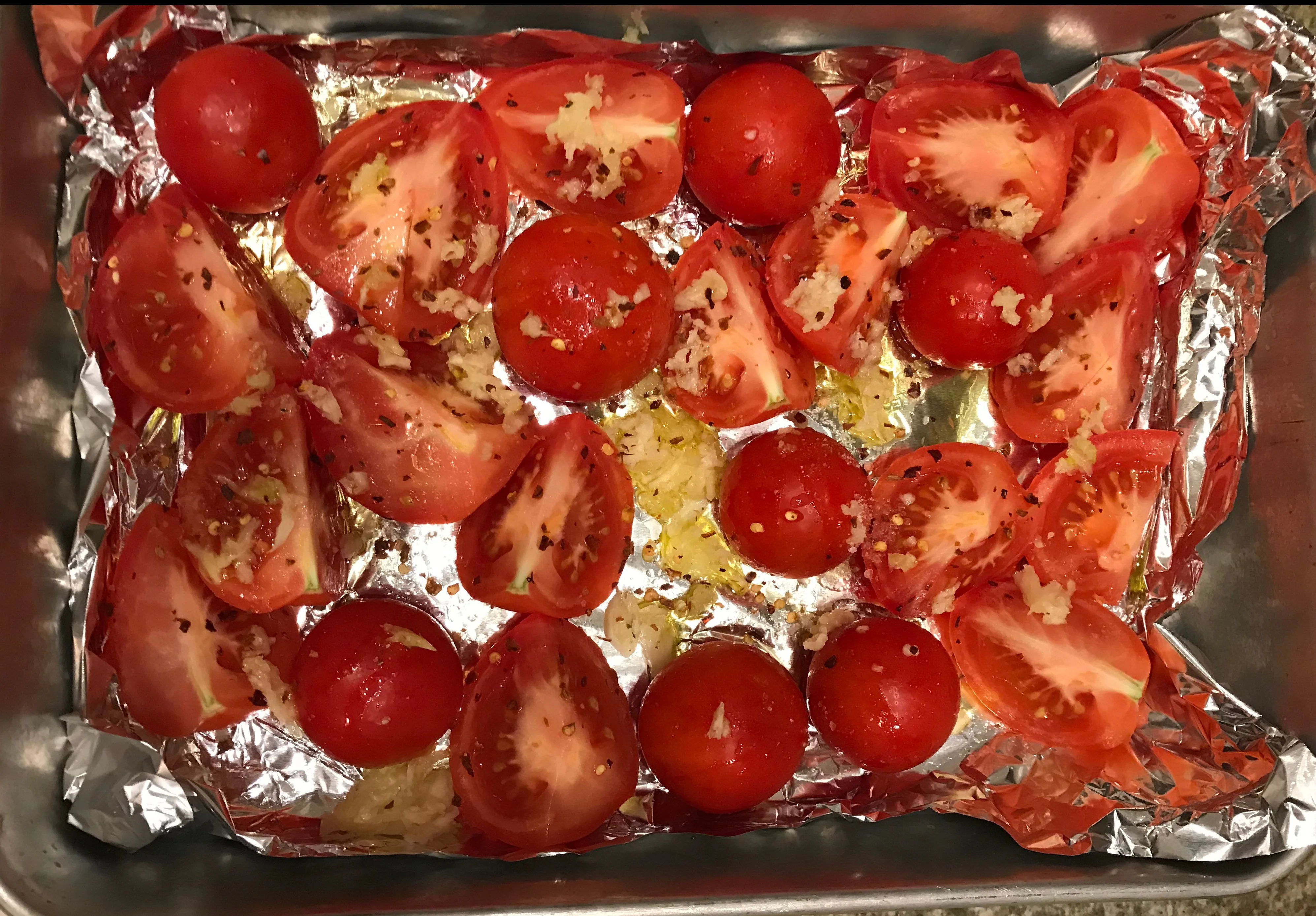 Roasting tomatoes