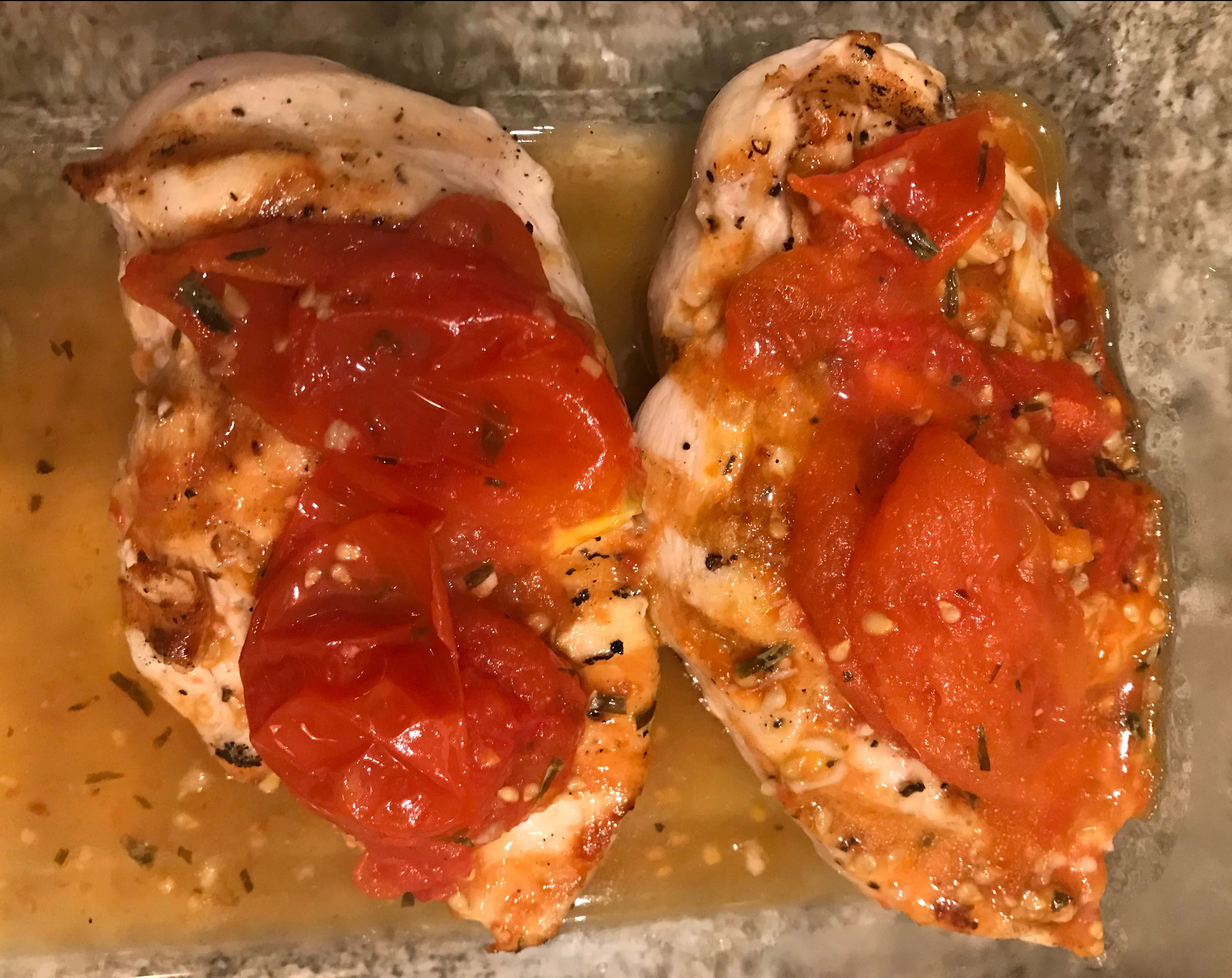 chicken and tomatoes