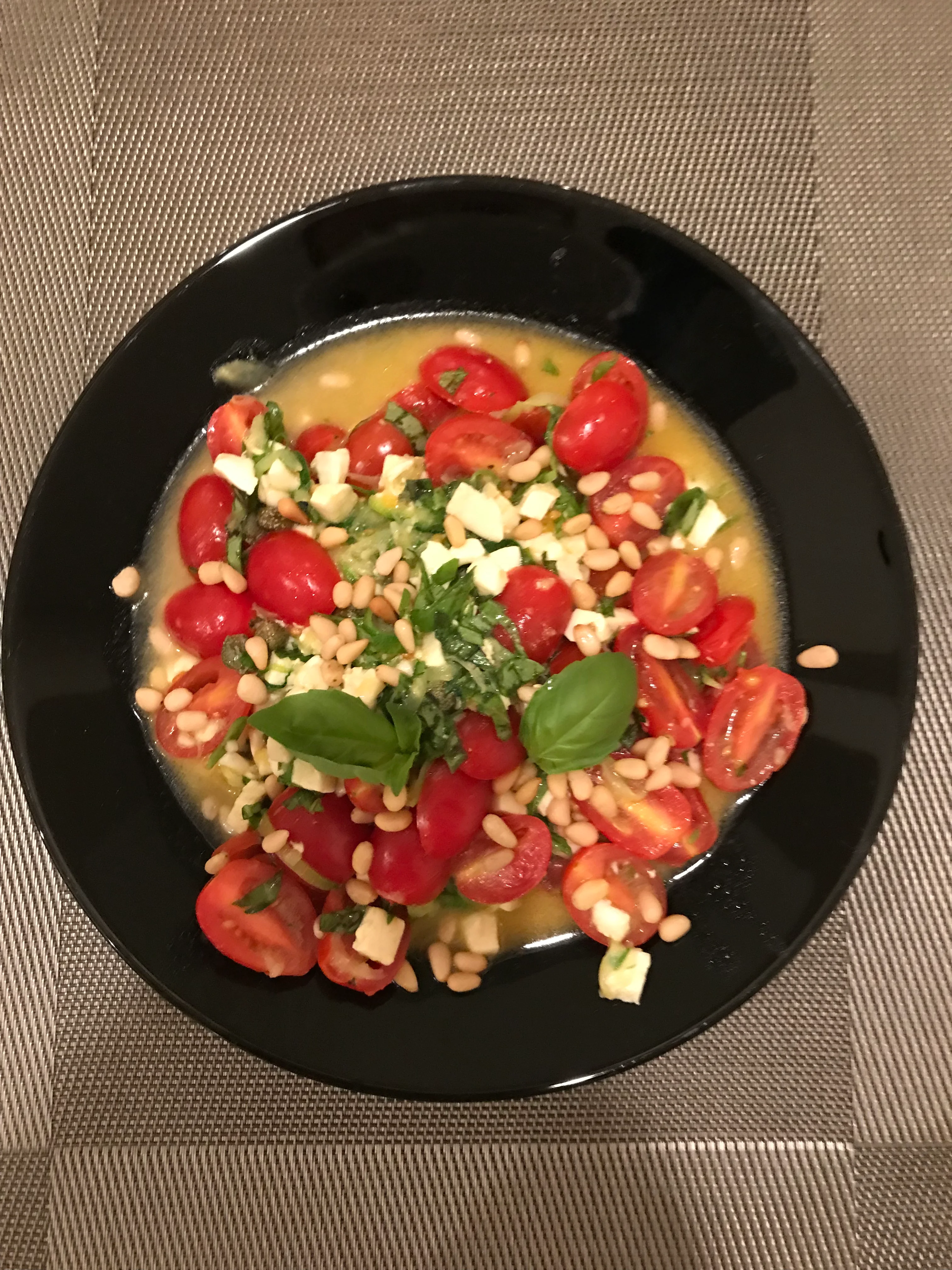 Zucchini Caprese, or Caprese Zoodles
